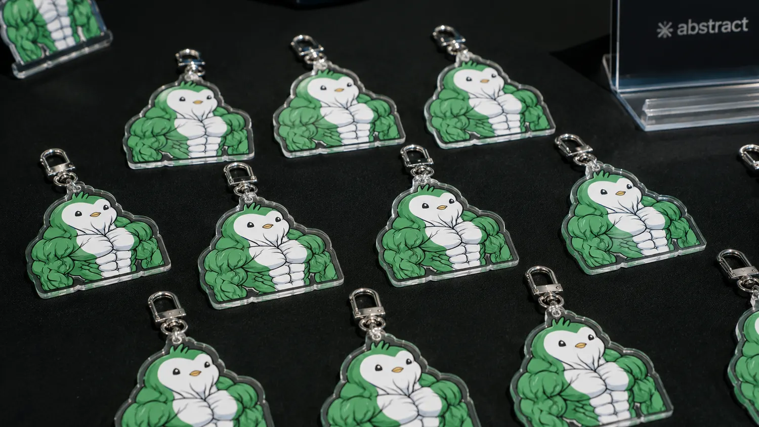 Acrylic keyring using the Abstract character