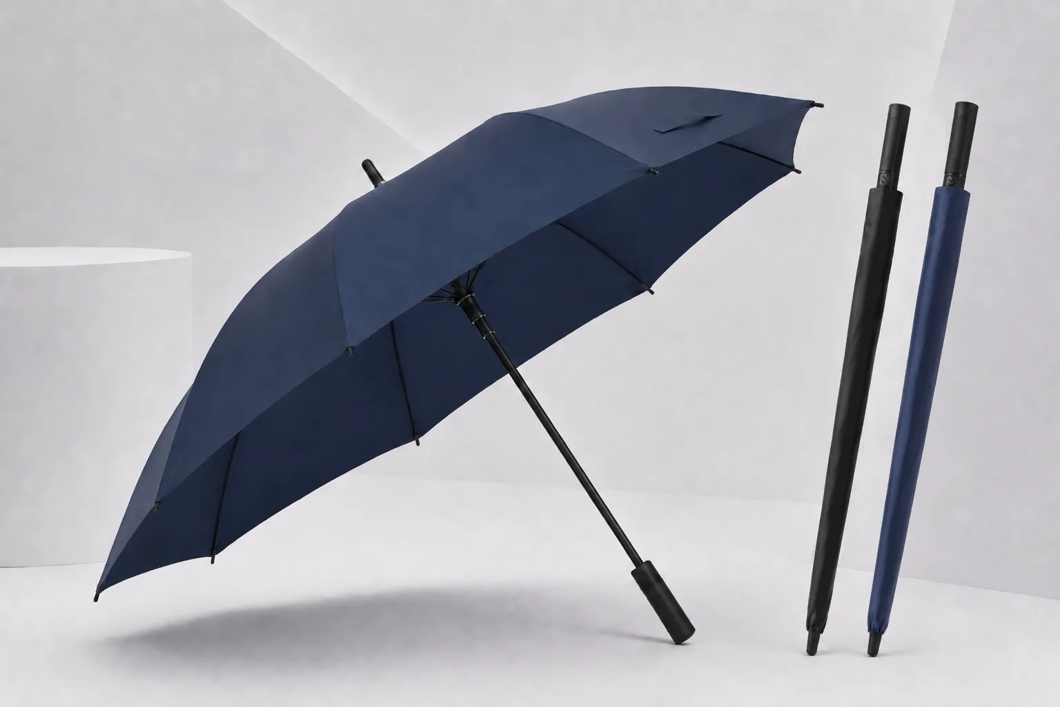 Premium auto long umbrella — opened at 135cm