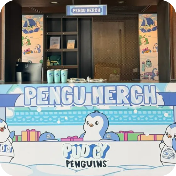 퍼지펭귄(Pudgy Penguins) 여름 행사 굿즈 7종,
2주 만에 2,565개 제작 커버 2
